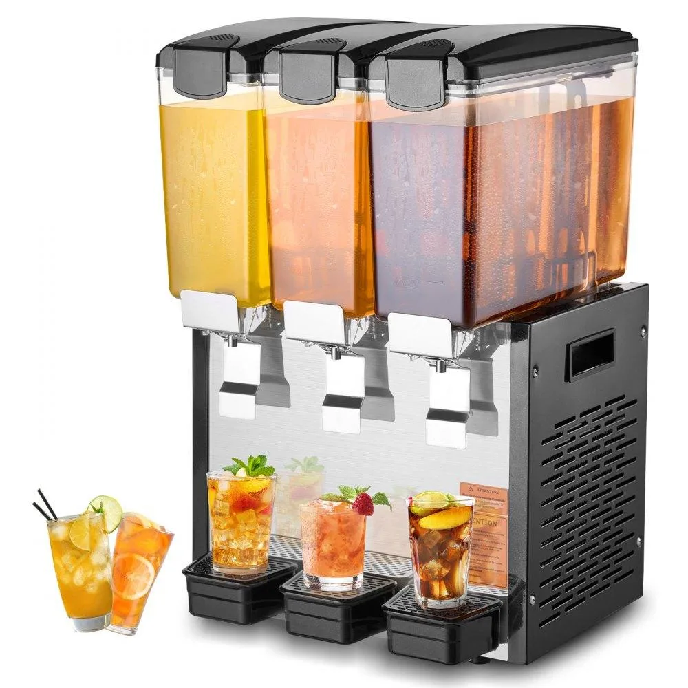 VEVOR VEVOR Commercial Beverage Dispenser 3×10 L 440 W Stainless Steel — product photo
