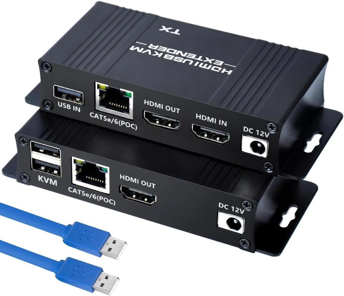 Vszerda Vszerda HDMI KVM USB Extender 164ft 1080P@60Hz Cat5e/6/7 — product photo