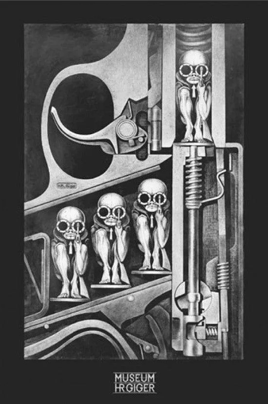 Posterazzi XPS428 poster print 22 by 34 inches H R Giger Birthmachine artwork on heavy stock paper