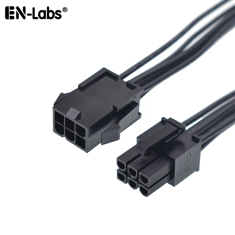 EN-Labs EN-Labs GPU6PEX1FT 6-pin PCIe power extension cable 30 cm 18AWG black — product photo
