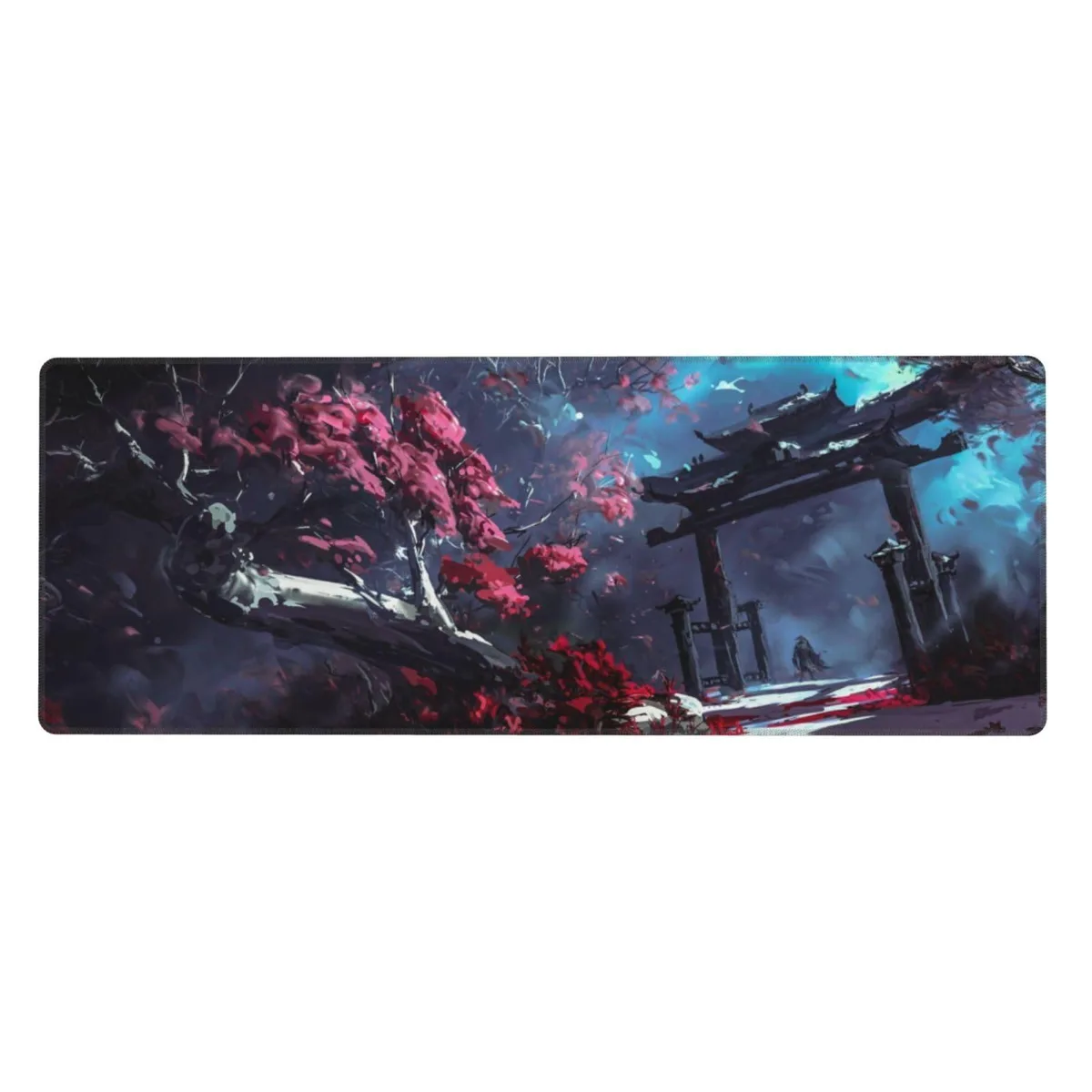  Keychron Japanese Samurai and Forest Mouse Pad 31.5 x 11.8 in — product photo