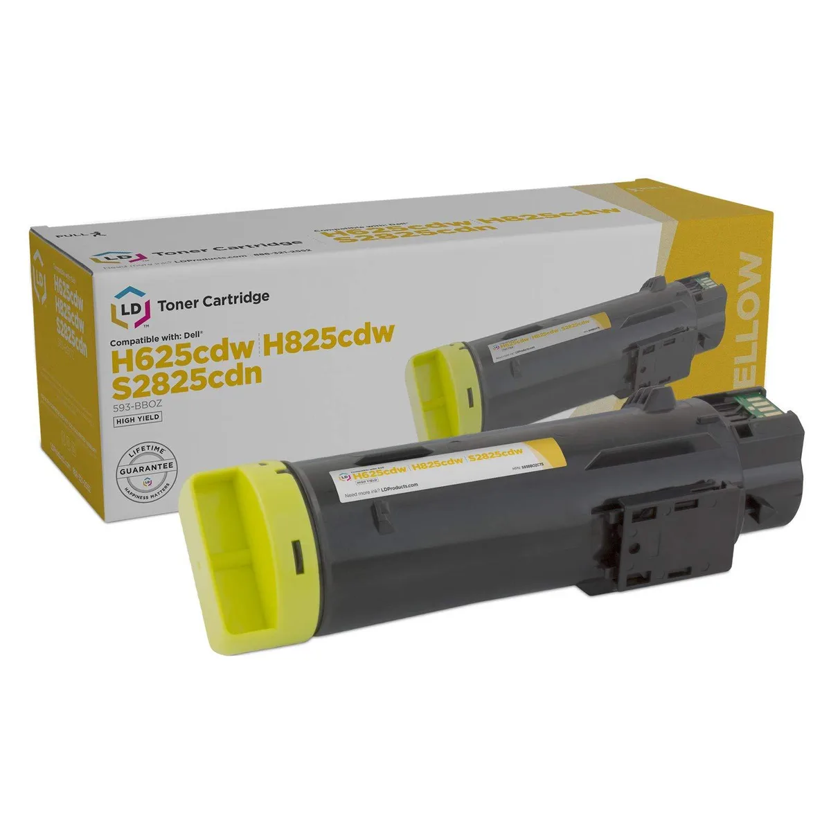 LD Products LD Products 593-BBOZ Yellow Toner Cartridge (2,500 pages) — product photo