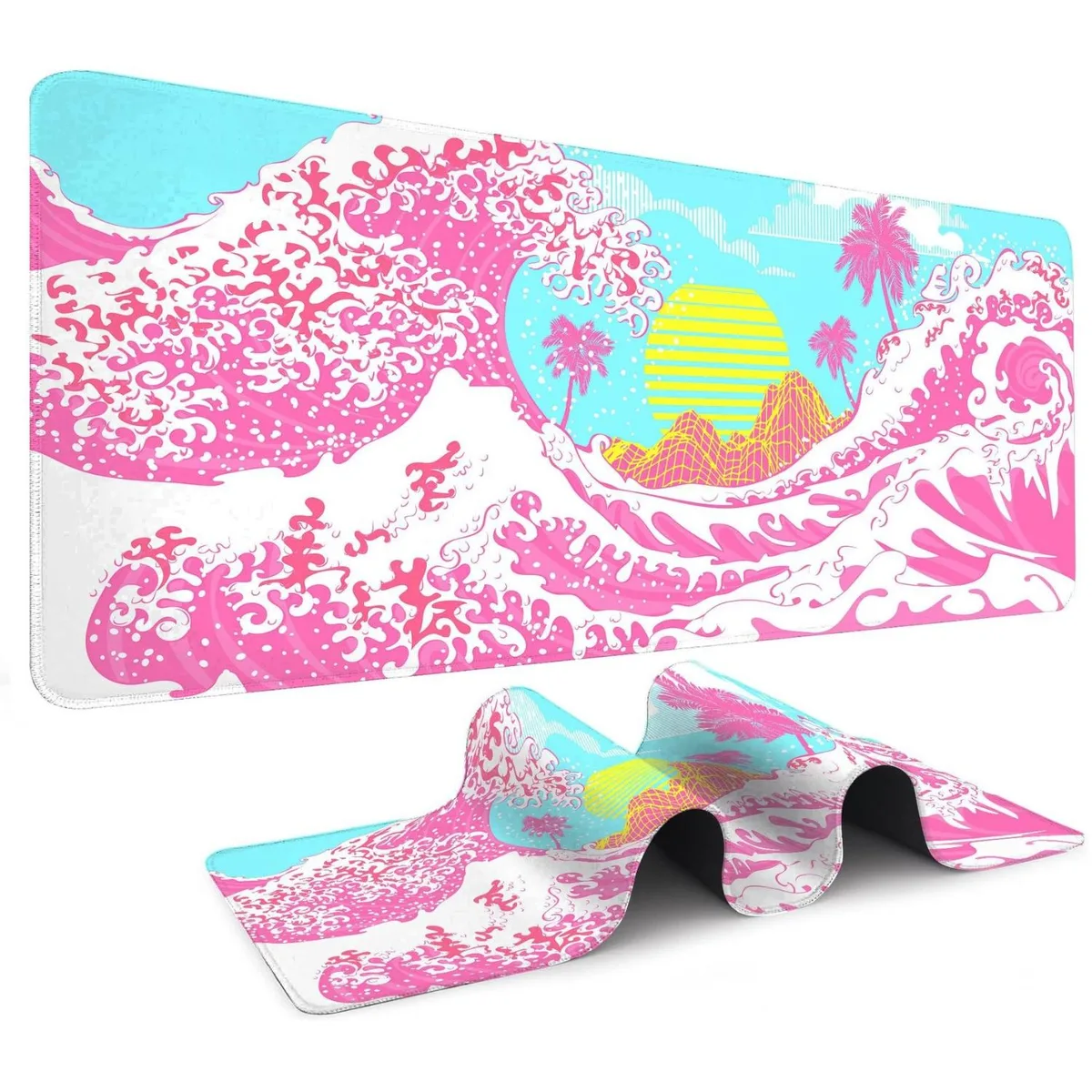 Alpha Fit Alpha Fit Wave 12 900 Pink Sakura Great Wave Mouse Pad XXL 35.4 x 15.7 — product photo