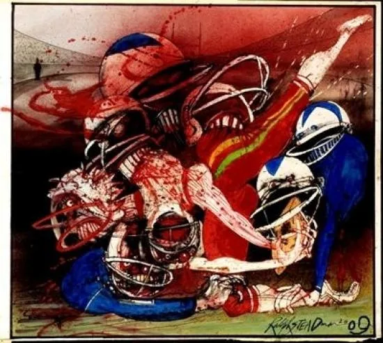 Ralph Steadman Killer Sport poster print, 24 by 22 inches, premium heavy stock paper