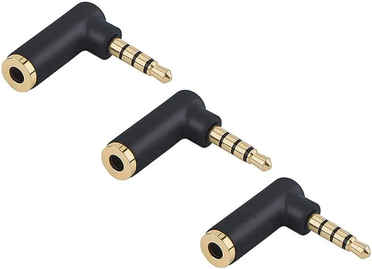 CableCreation CableCreation 3-Pack 90° 3.5mm TRRS Audio Adapter — product photo