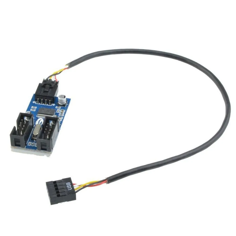 JPWEB JPWEB 9-pin USB header male to 2 female splitter cable 30cm — product photo