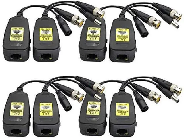 LORDWORLD LORDWORLD Power Video Balun BNC RJ45 4-Pair 18cm camera accessory — product photo