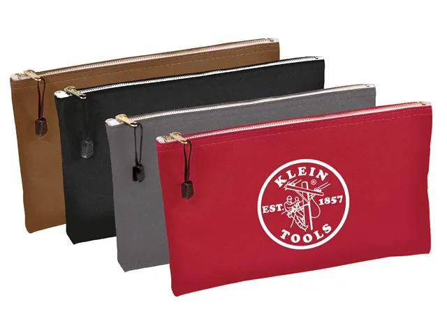 Klein Tools Klein Tools 5141 Zipper Canvas Bag 4-Pack — product photo