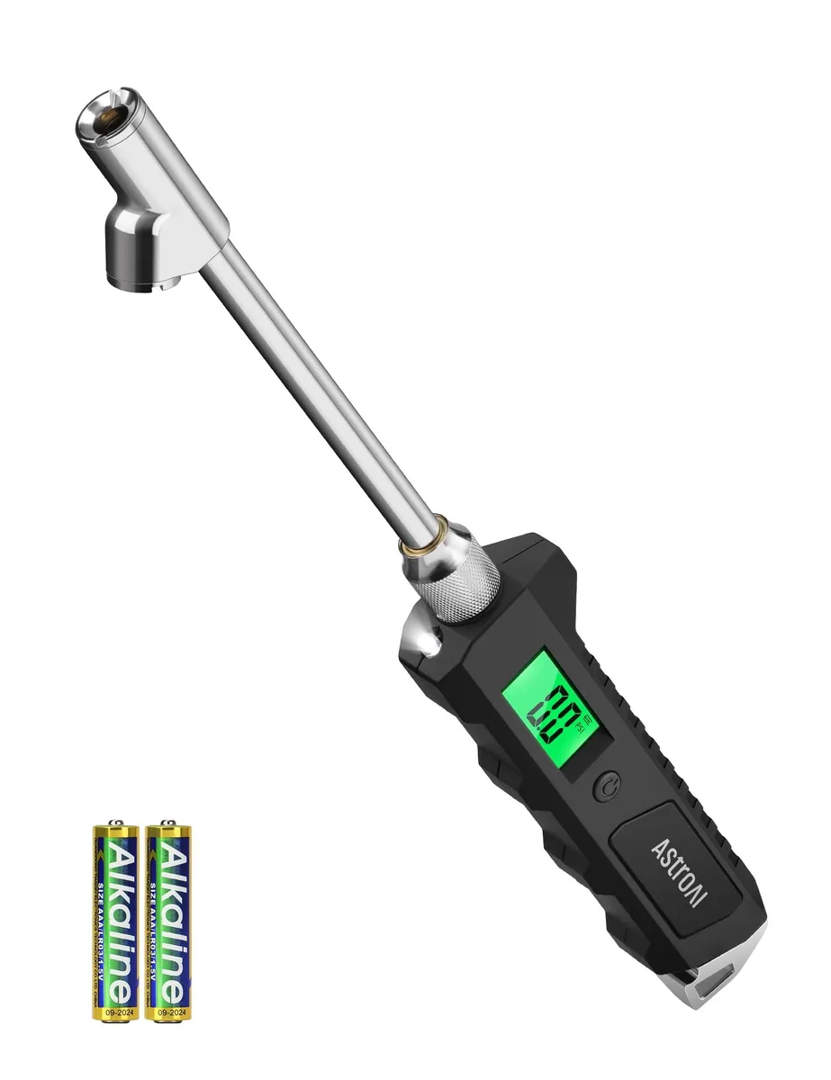 KEHIPI KEHIPI Digital Tire Pressure Gauge 230 PSI Dual Head Stainless Steel — product photo