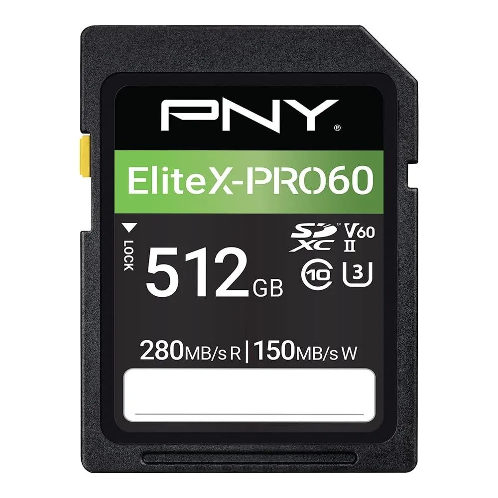 PNY Technologies, Inc. PNY 512GB EliteX-PRO60 UHS-II SDXC Memory Card — product photo