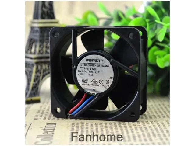 LORDWORLD LORDWORLD ebmpapst TYP 614 NH 24V 2.1W 6CM 2-wire double ball fan gadget — product photo
