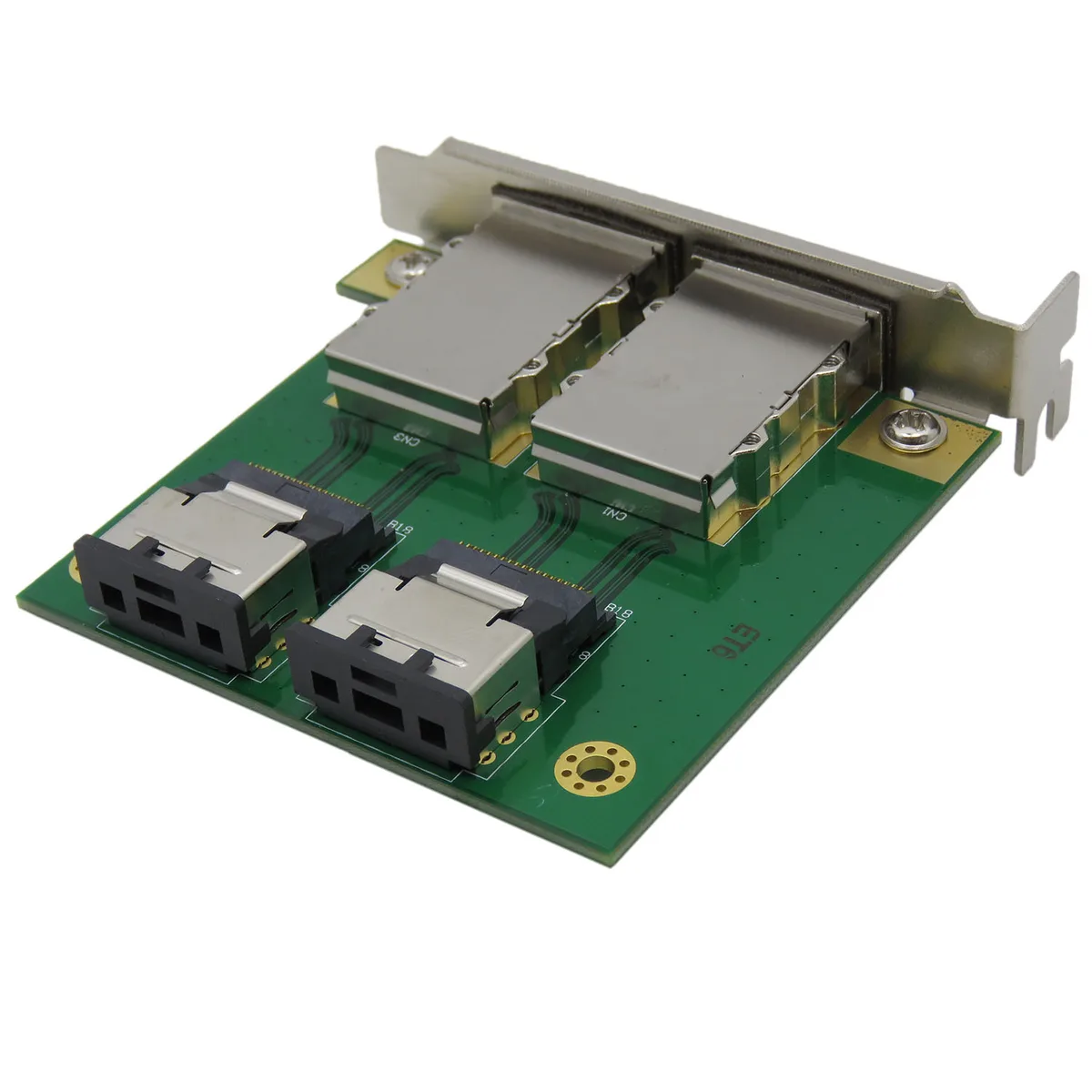 CableDeconn CableDeconn H0305 SAS cable SFF-8087 36P to dual SFF-8088 26P PCI bracket — product photo