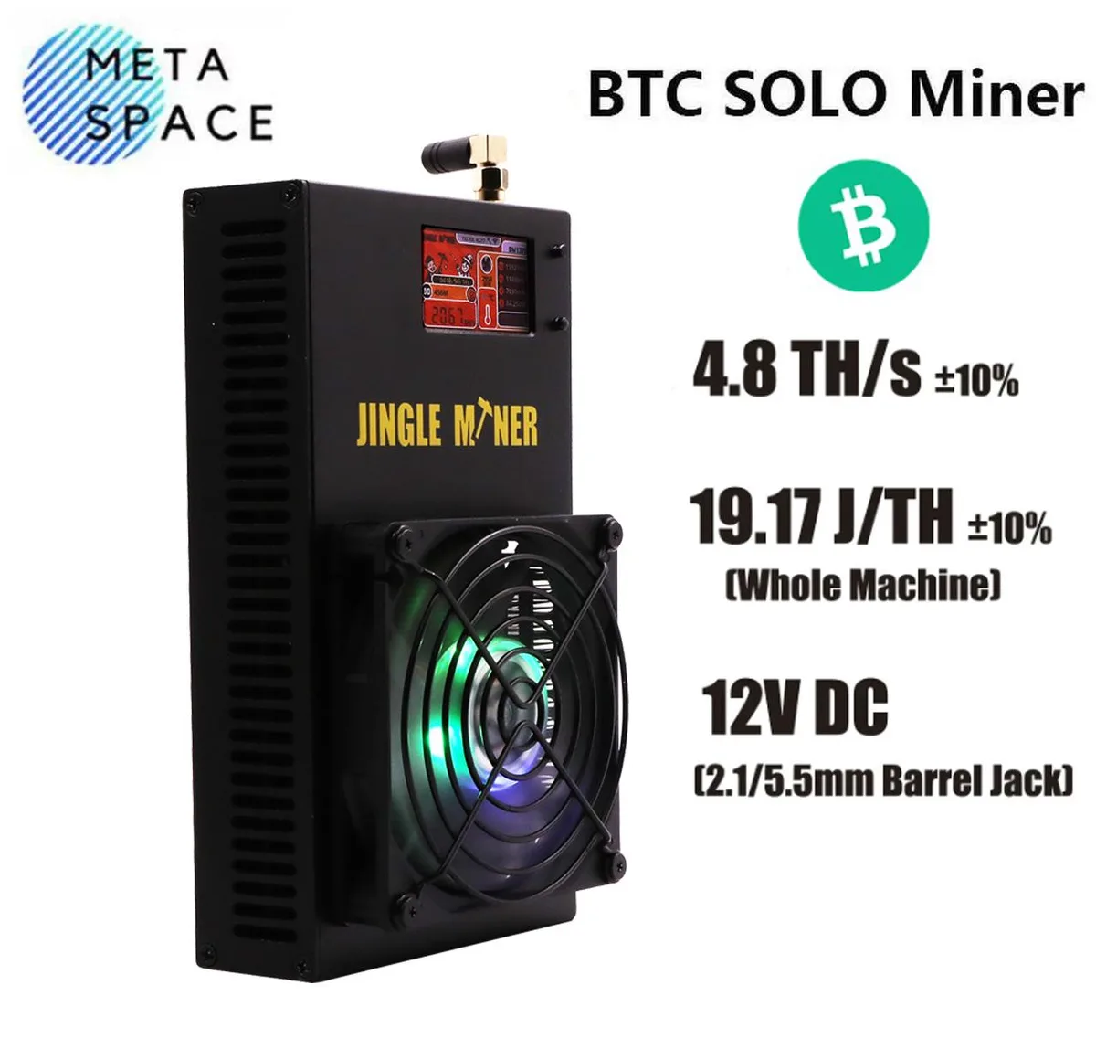 AFRNDK AFRNDK Solo Pro 4.8Th/s SHA-256d 96W mining hardware — product photo