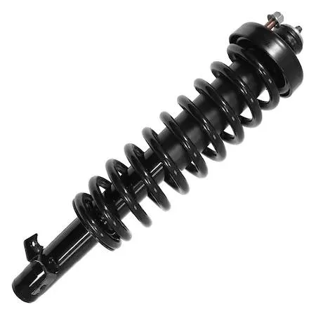 Unity 11542 front right complete strut assembly, silver metal coil spring and housing