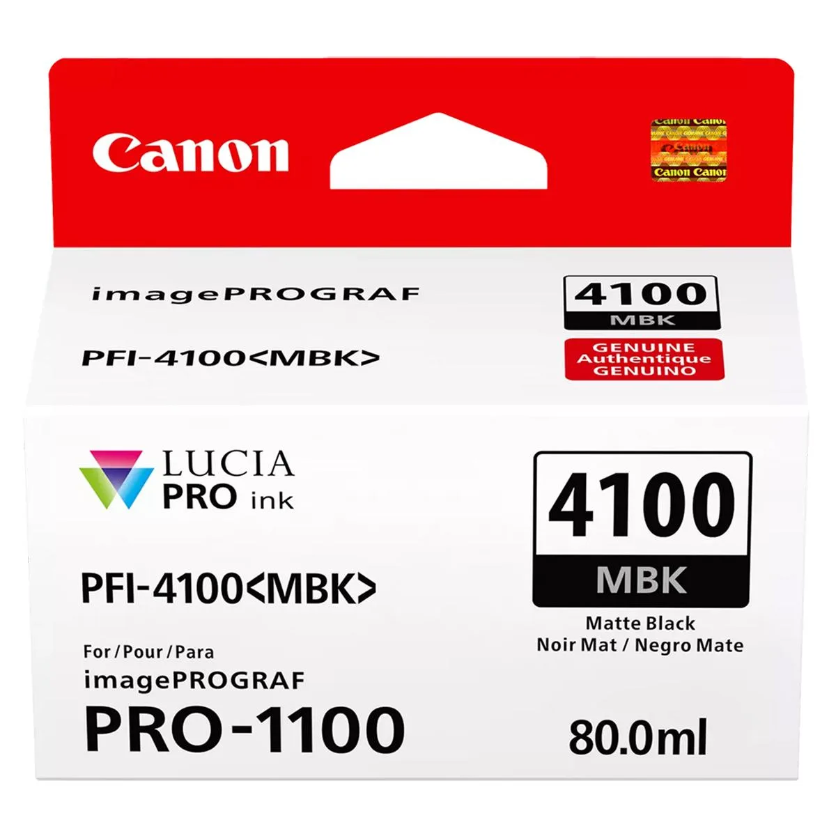 Canon Canon 6776C002 PFI-4100 80ml Matte Black ink cartridges (genuine brands) — product photo