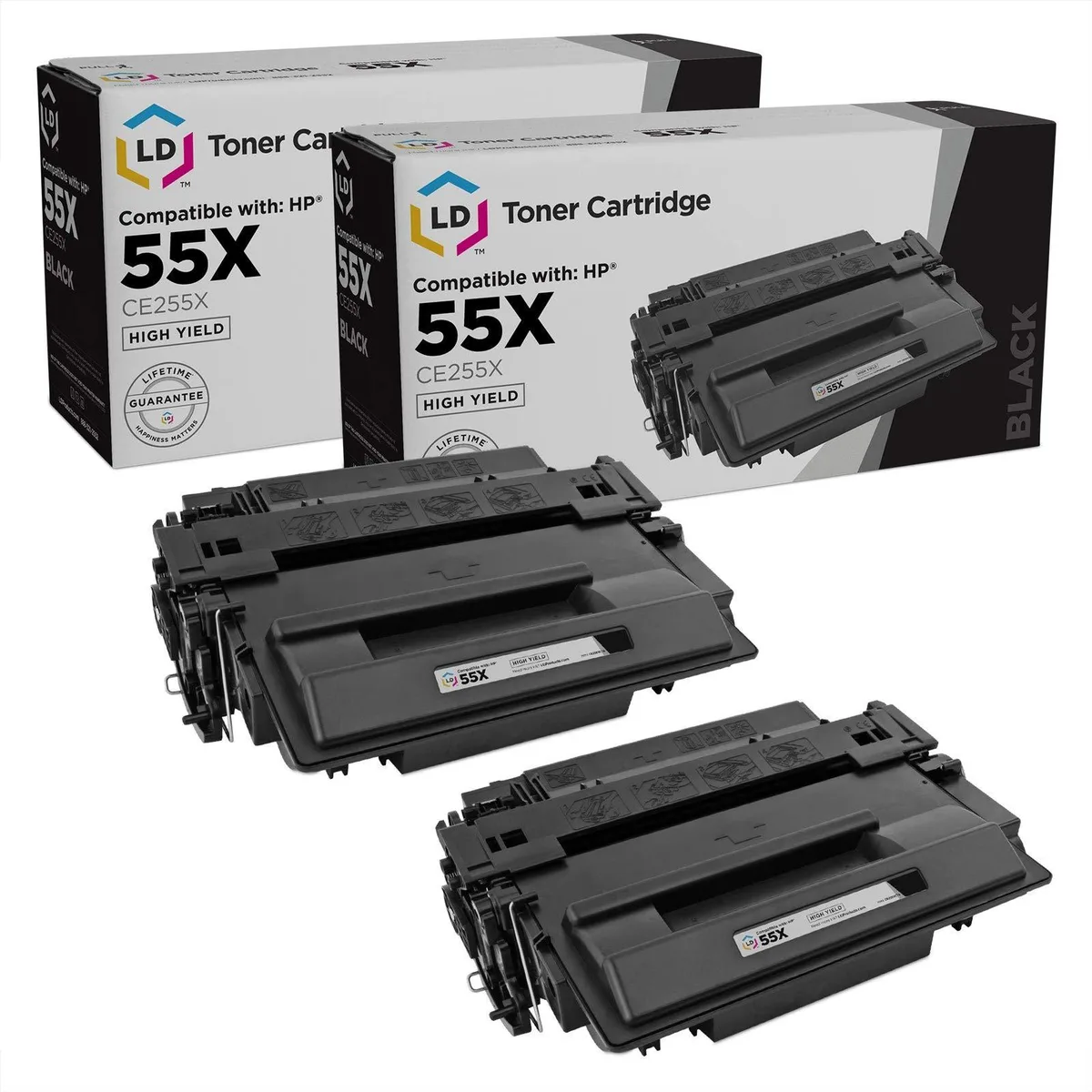 LD Products LD Products Compatible Toner Cartridge HP 55X 2-Pack — product photo