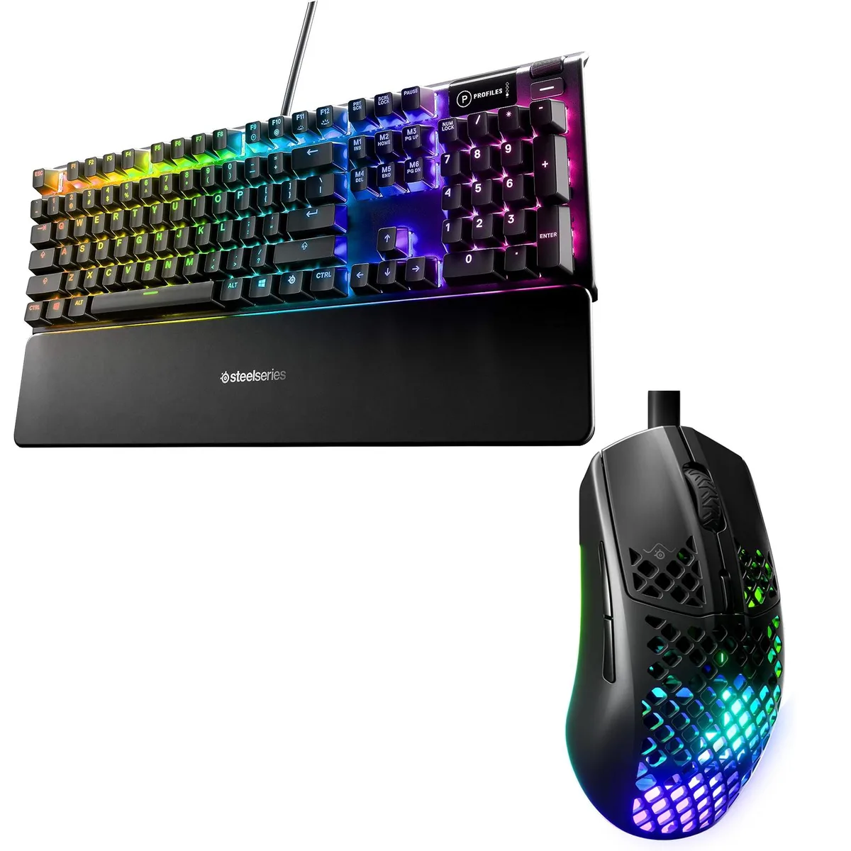 SteelSeries SteelSeries Apex 5 Hybrid Mechanical Gaming Keyboard with Aerox 3 Mouse — product photo