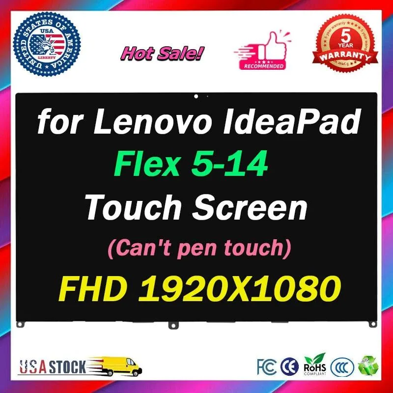 NUOLAISUN NUOLAISUN 14" LCD Touch Screen for Lenovo IdeaPad Flex 5 81WS 82HS 82HU — product photo