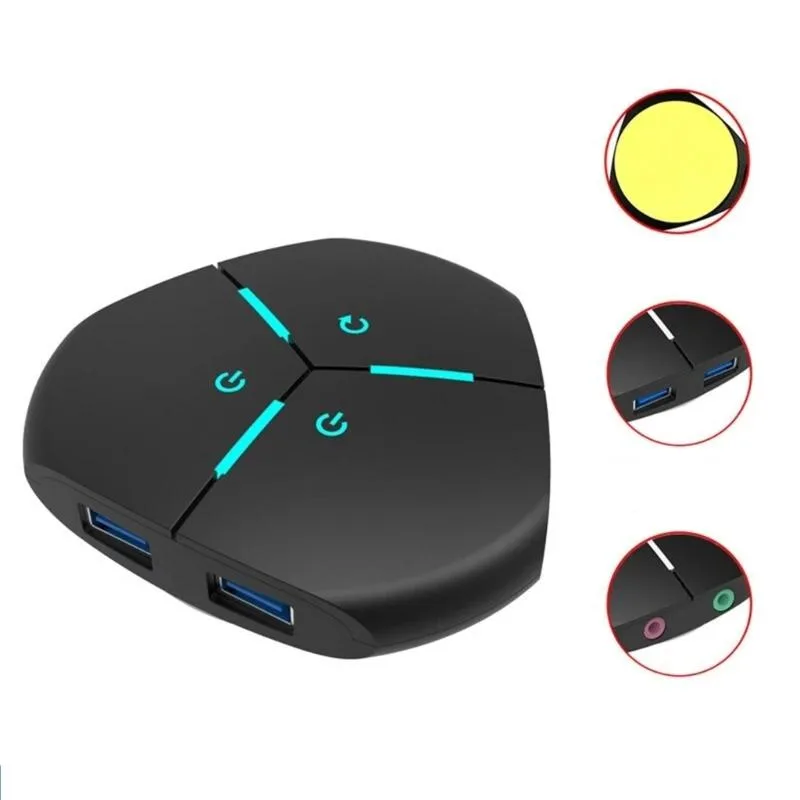 YINGHUA YINGHUA Desktop Computer Power Switch Double Keys with USB 120cm 47.24in — product photo