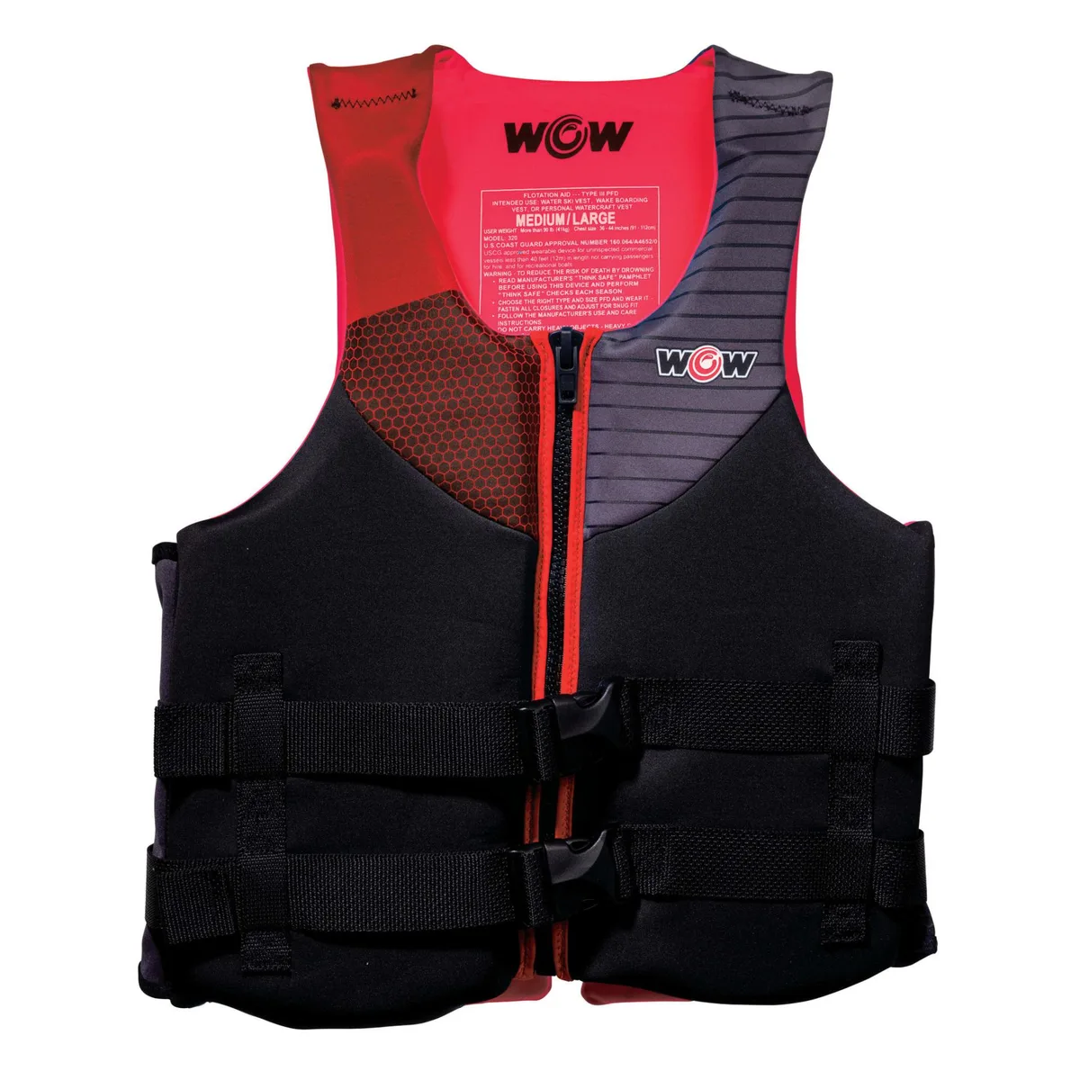 WOW Watersports WOW Watersports Feel Good Life Jacket M/L Red — product photo