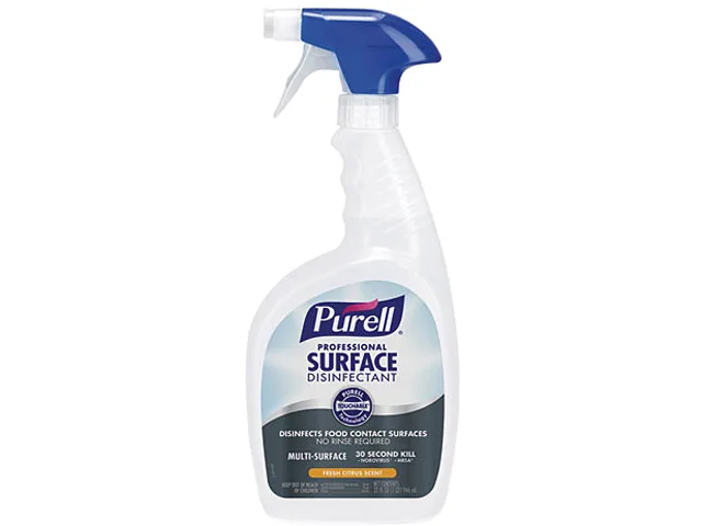 GOJO 334206 spray bottle with citrus-scented disinfectant cleaner