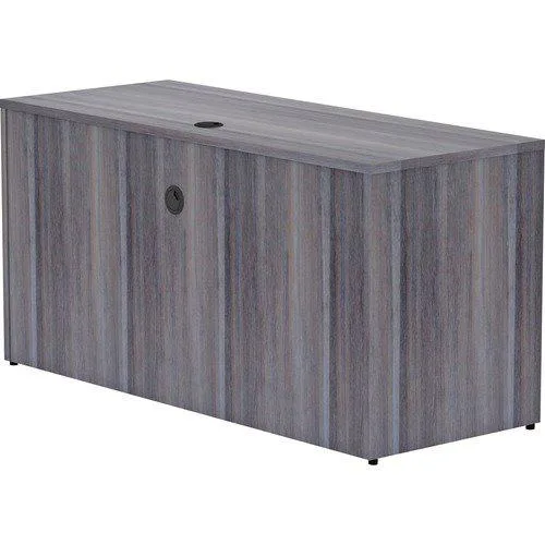 Lorell Lorell 69553 Credenza Shell Desk 60x24x29 Weathered Charcoal — product photo