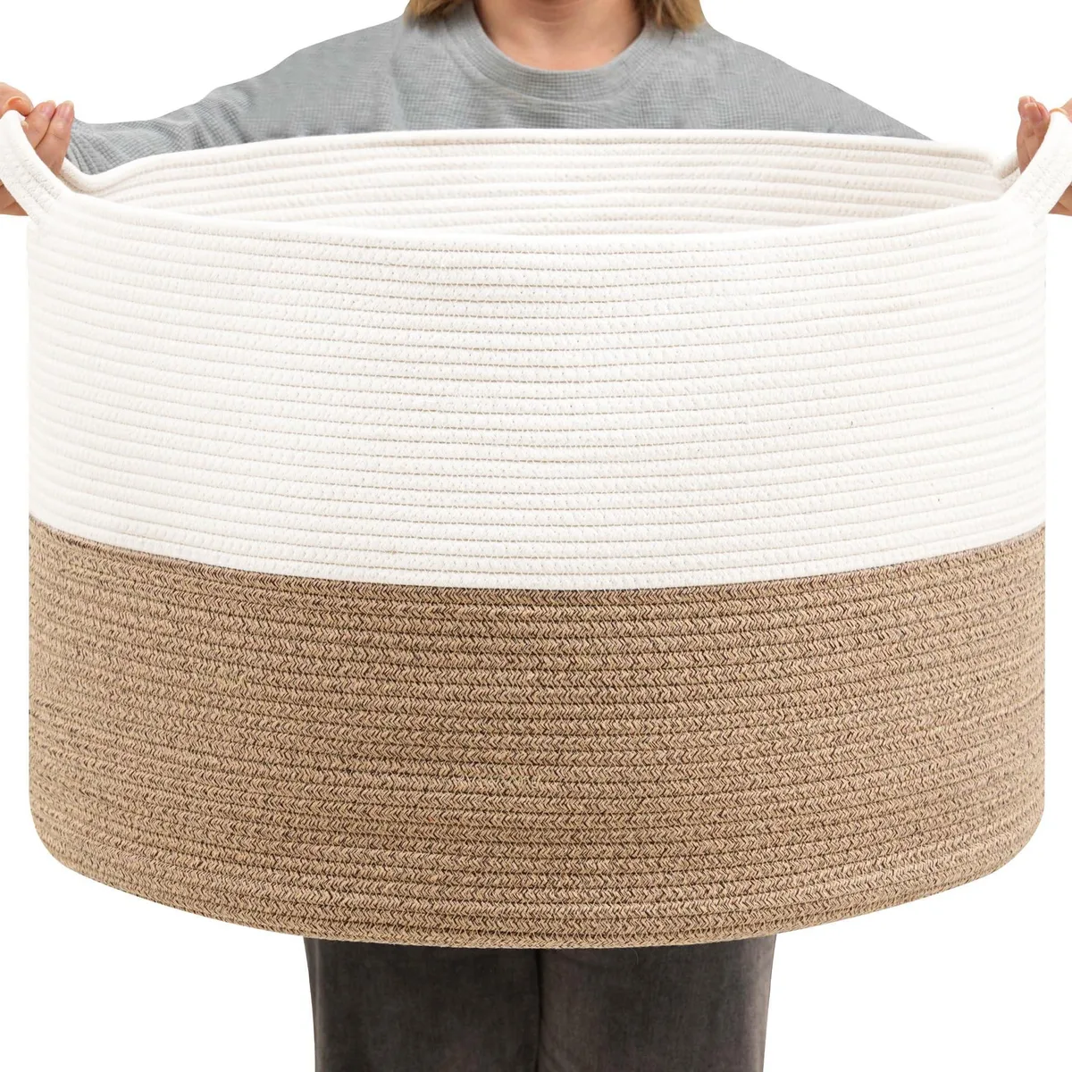 BEVOVBE 65LWhite laundry tub 65L 19.7in 12.6in — product photo
