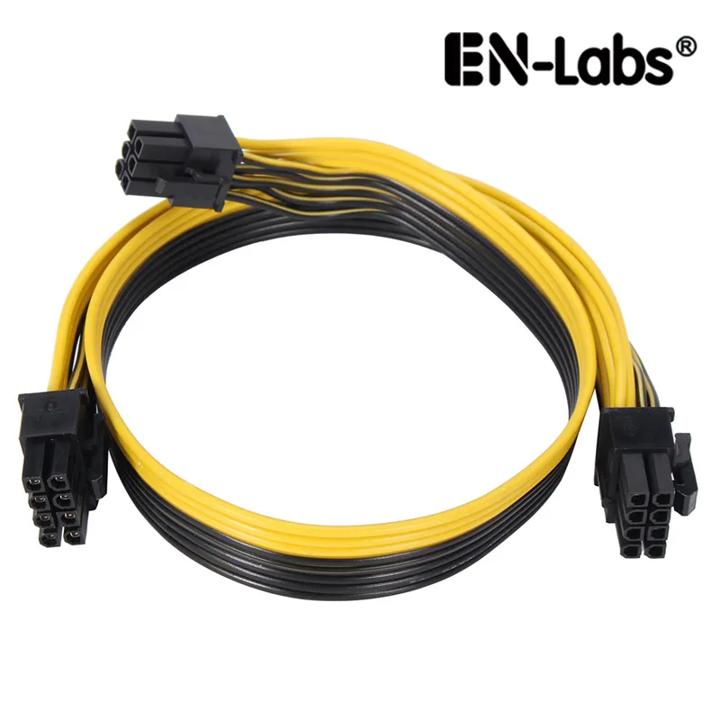 EN-Labs EN-Labs PCIE6P28PSPL6020 PCIe 6-pin to dual 8-pin splitter cable 60 cm + 20 cm — product photo