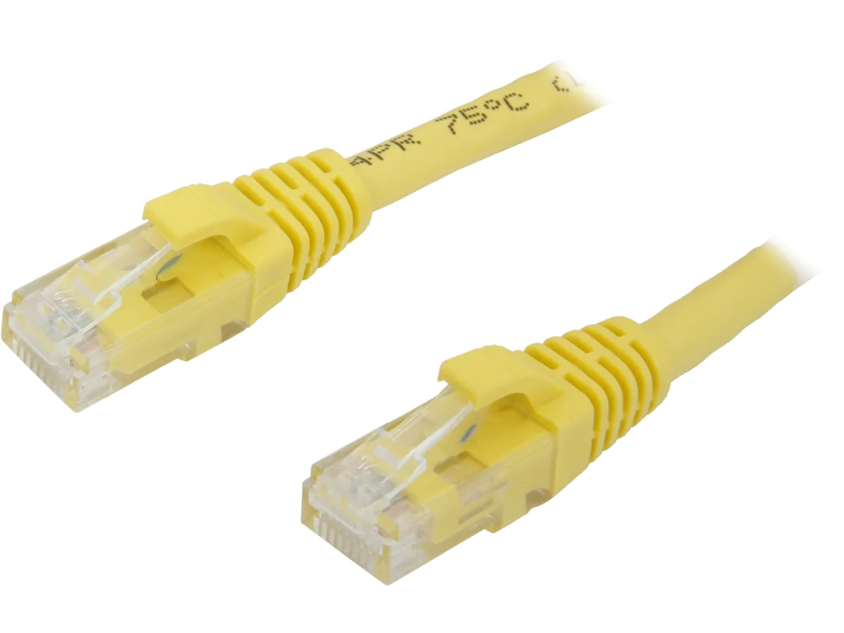 Cables To Go Cables To Go 04008 Cat6 network ethernet cable yellow 4 ft 1.22 m — product photo