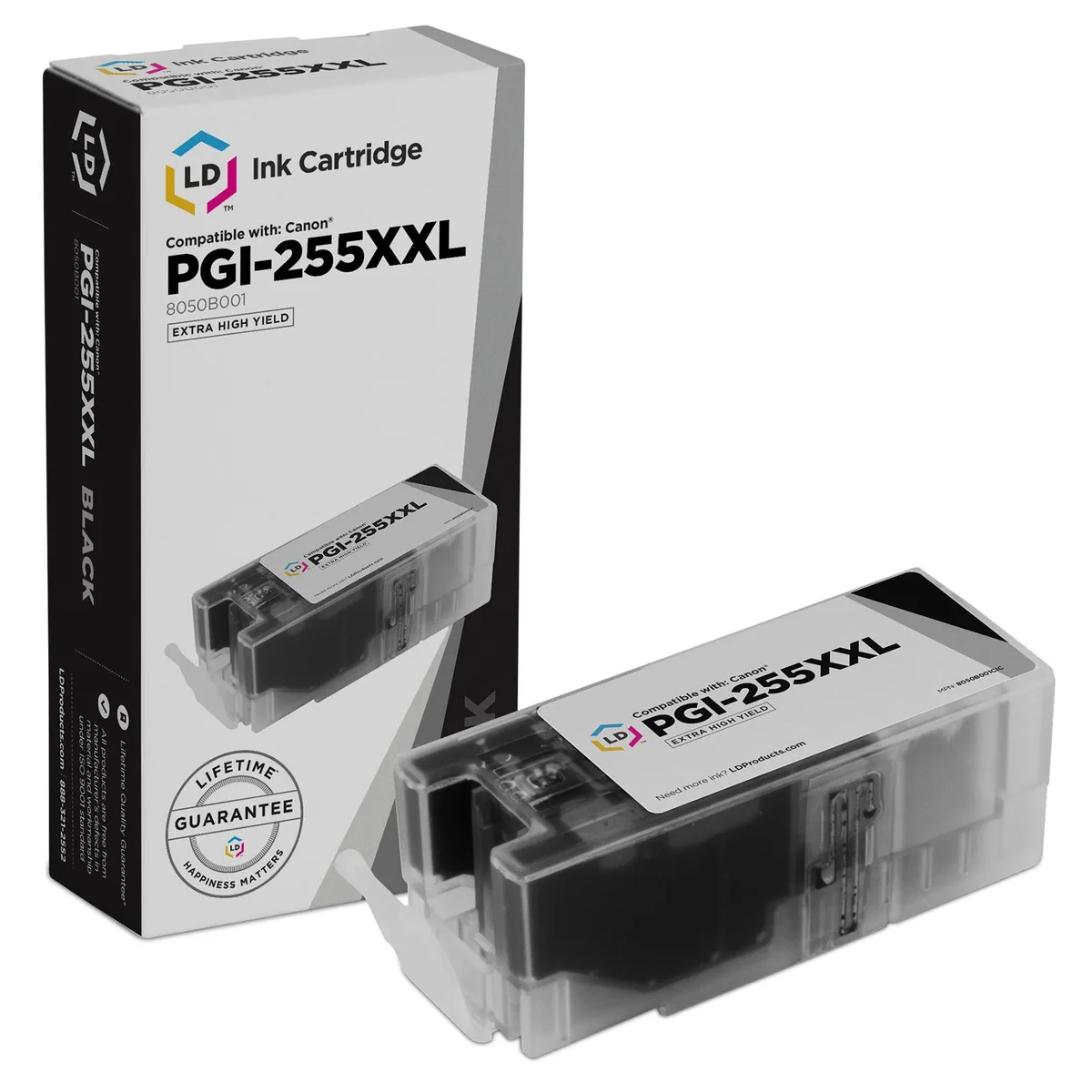 LD Products LD Products PGI-255XXL Black Ink Cartridge 800 Pages — product photo