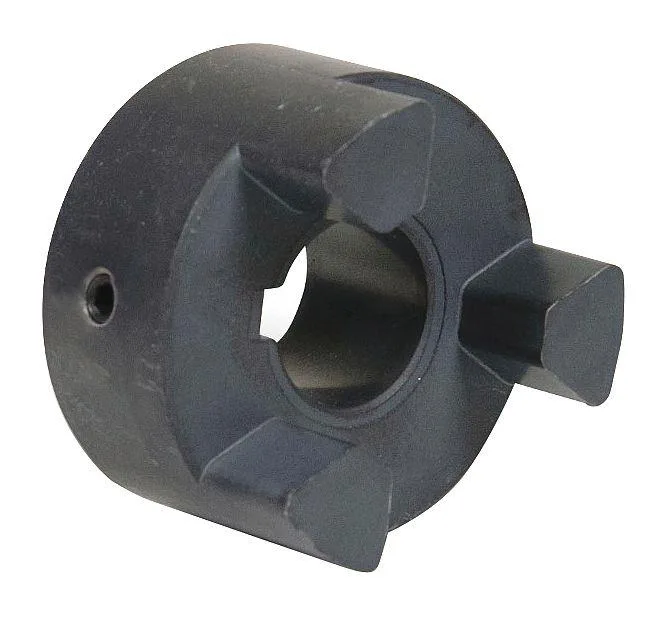 Cylindrical steel coupling hub with straight jaws and a 1-5/8 inch bore