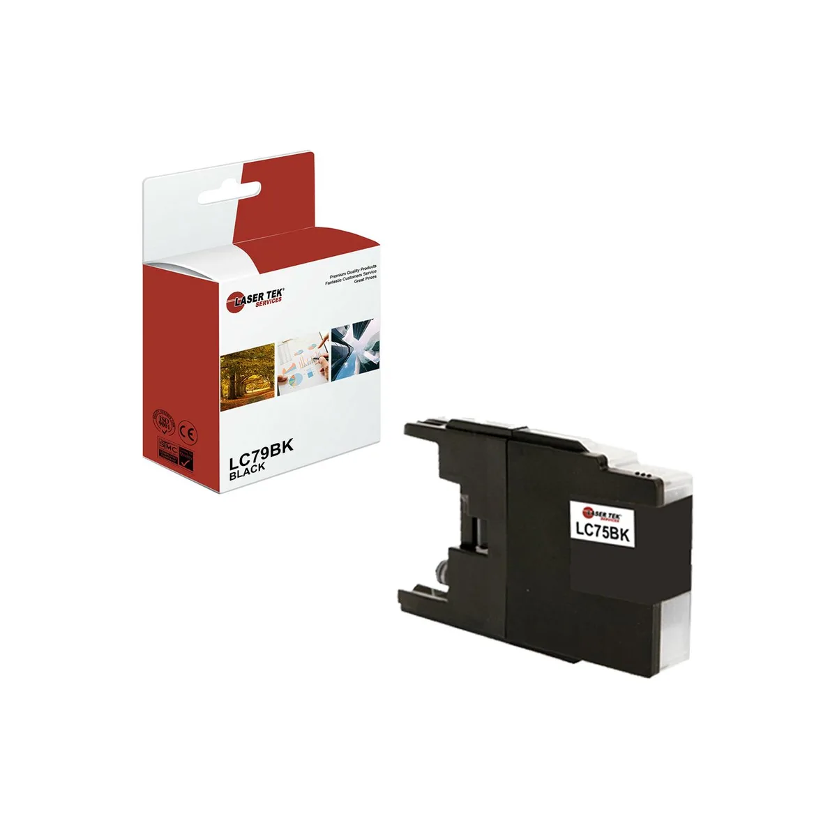 Laser Tek Services Laser Tek Services Compatible Ink Cartridge LC75BK Black 600 pages — product photo