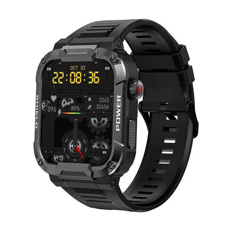 ZOSKVEE ZOSKVEE Mk66 Outdoor Smart Watch Rotary Button Black 166*95*21.5mm 40g wearable technology — product photo