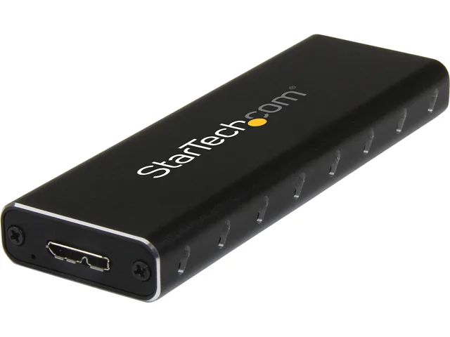 STARTECH STARTECH SM2NGFFMBU33 M.2 SATA drive enclosure USB 3.0 UASP aluminum — product photo