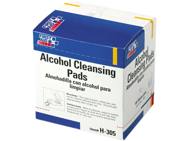 First Aid Only First Aid Only H-305 Alcohol Cleansing Pads, 100/Box — product photo