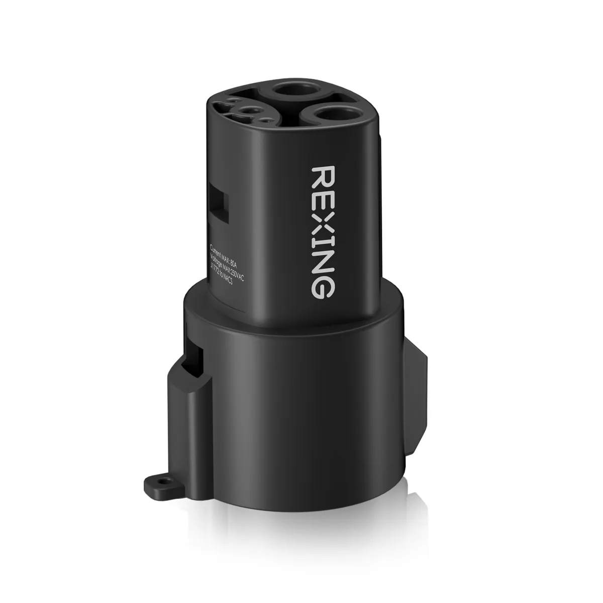 Rexing Rexing J1772 to Tesla Charging Adapter 80A 250V AC Black — product photo