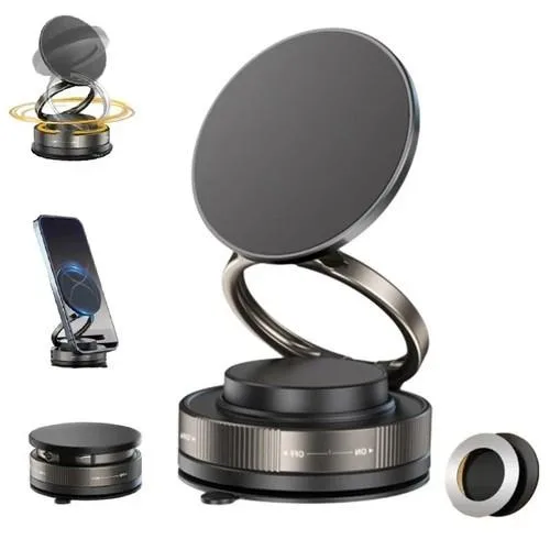 Unbranded 360° Vacuum Magnetic Phone Mount Black 20 N55 Magnets — product photo