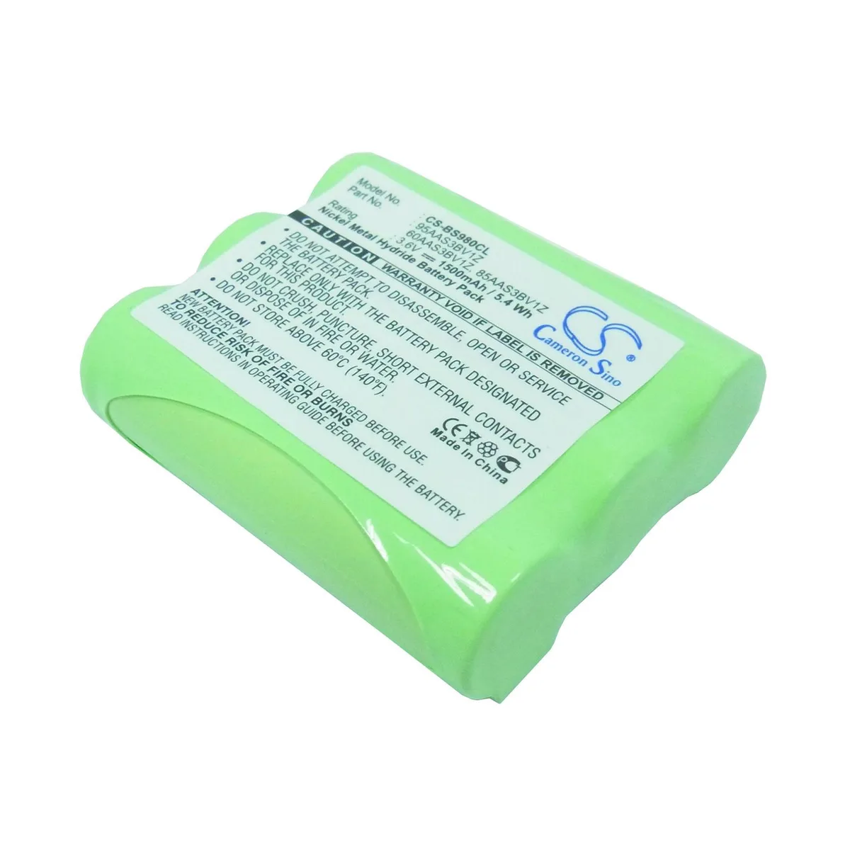 Cameron &amp; Co Cameron &amp; Co DS-CS-BS980CL Ni-MH 3.6V 1500mAh Green telephone accessory — product photo