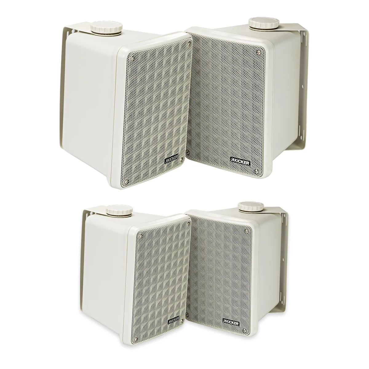 KICKER KICKER KB6B Grey Indoor Outdoor Speakers 2 Pair — product photo