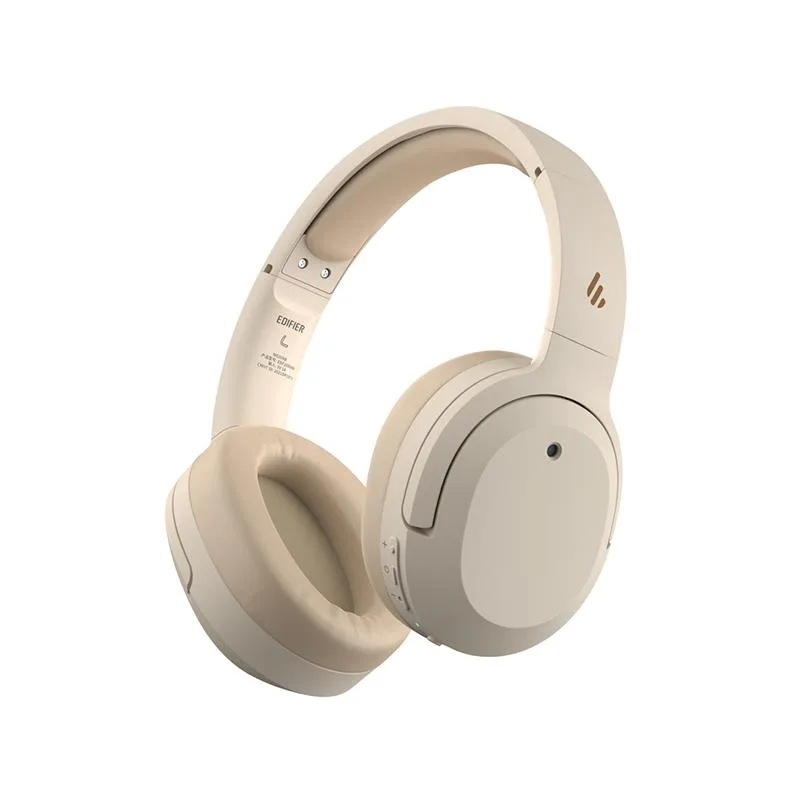 White over-ear headphones with padded earcups and headband