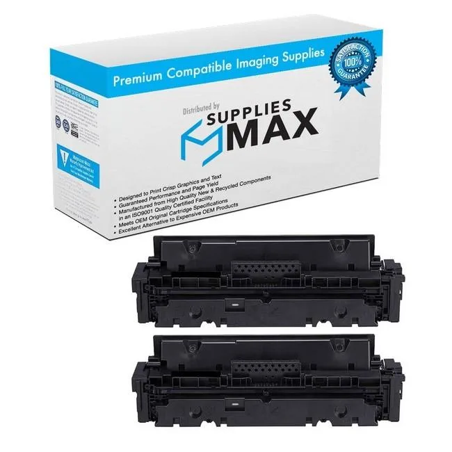 SuppliesMax SuppliesMax HEWW2020AD-TAA Black Toner Cartridge 2-Pack 2400 Pages — product photo