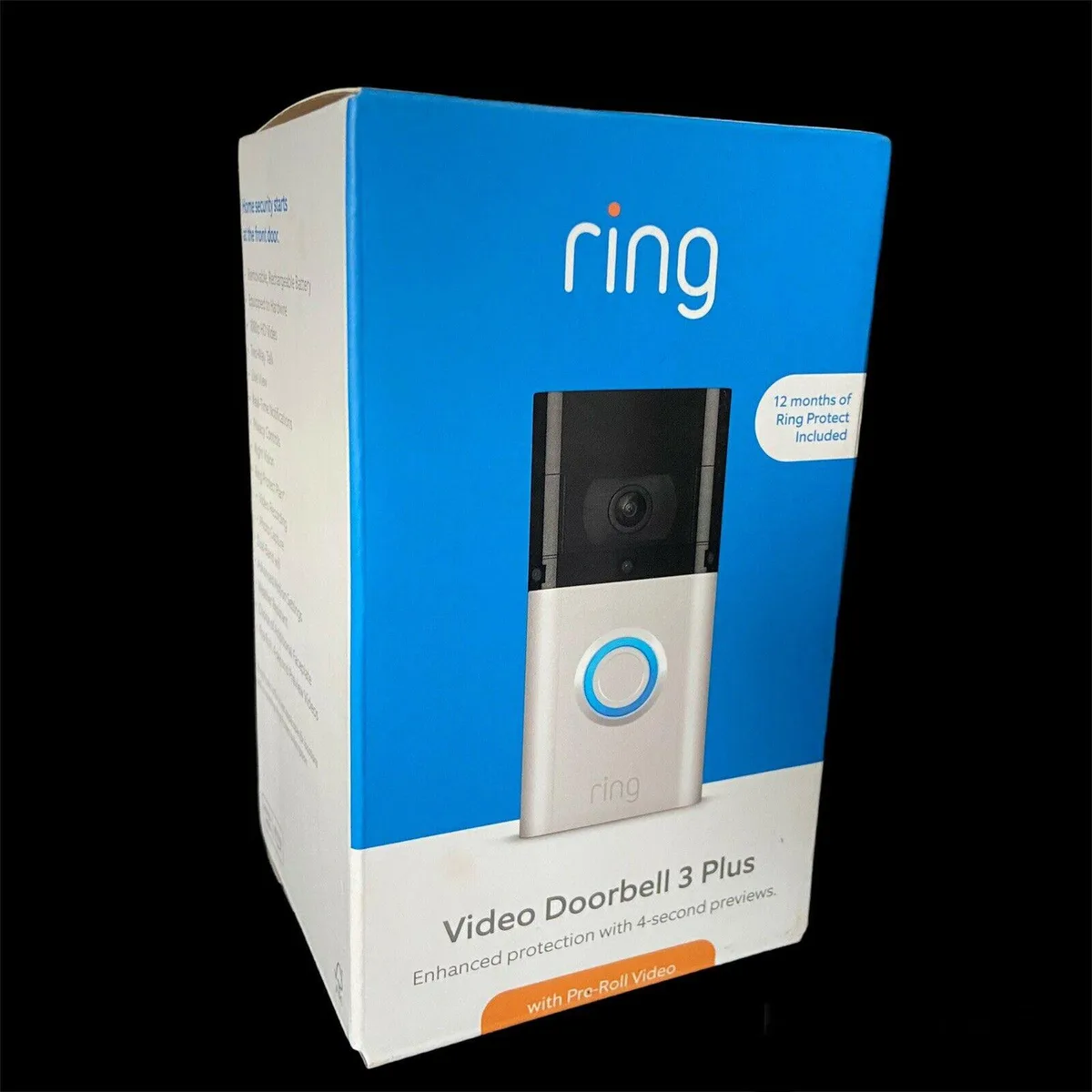 Ring Ring Video Doorbell 3 Plus 1080p HD Satin Nickel security — product photo