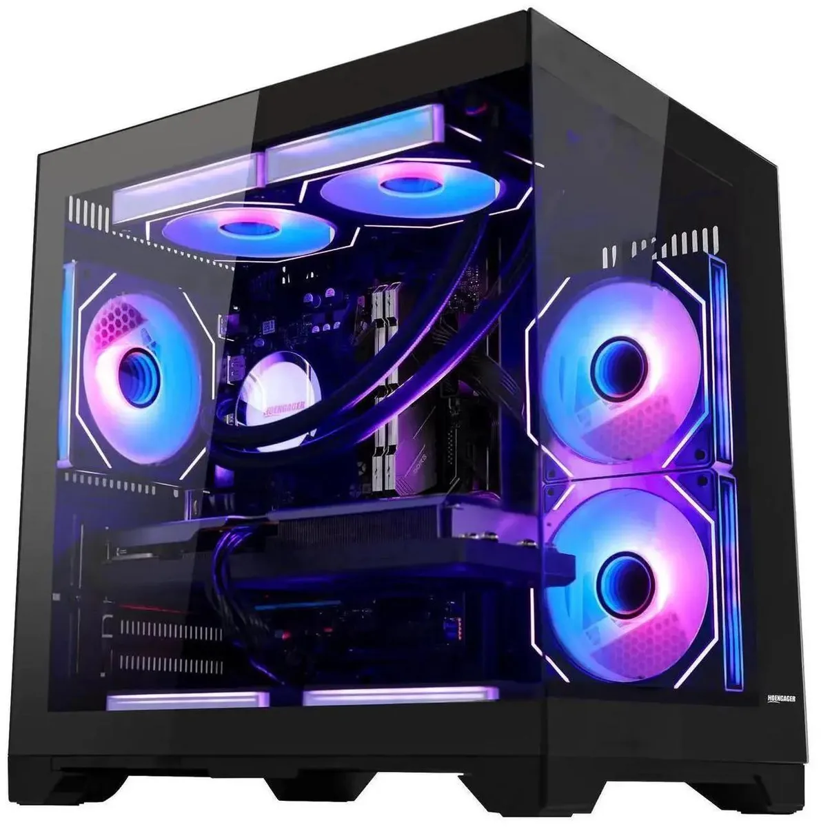 Hoengager Hoengager Ryzen 5 9600X RTX 5060 Ti 8GB 32GB DDR5 1TB NVMe Liquid Cooled gaming PC — product photo