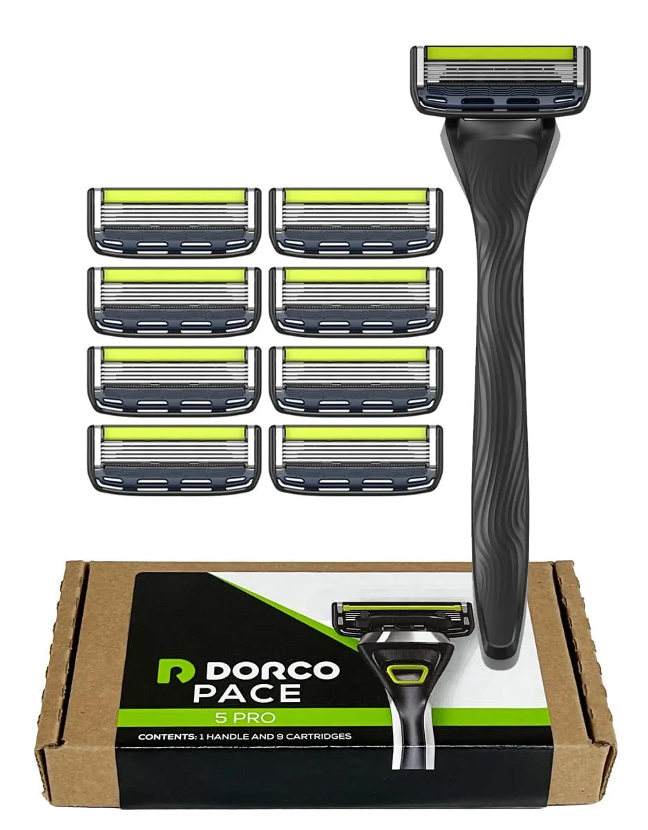 TAURKENAM TAURKENAM Pace 5 Pro Shaving System with Trimmer 1 Handle 9 Cartridges — product photo