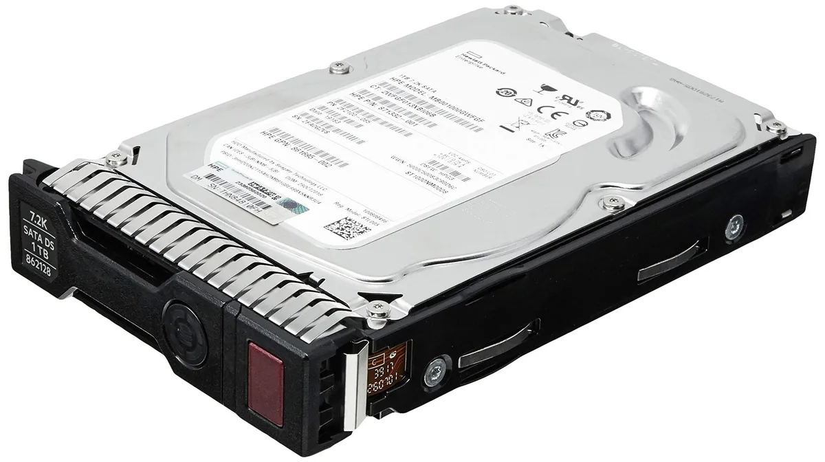 HPE HPE 861691-B21 1TB SATA 6.0Gb/s 7200 RPM 3.5" internal hard drive — product photo