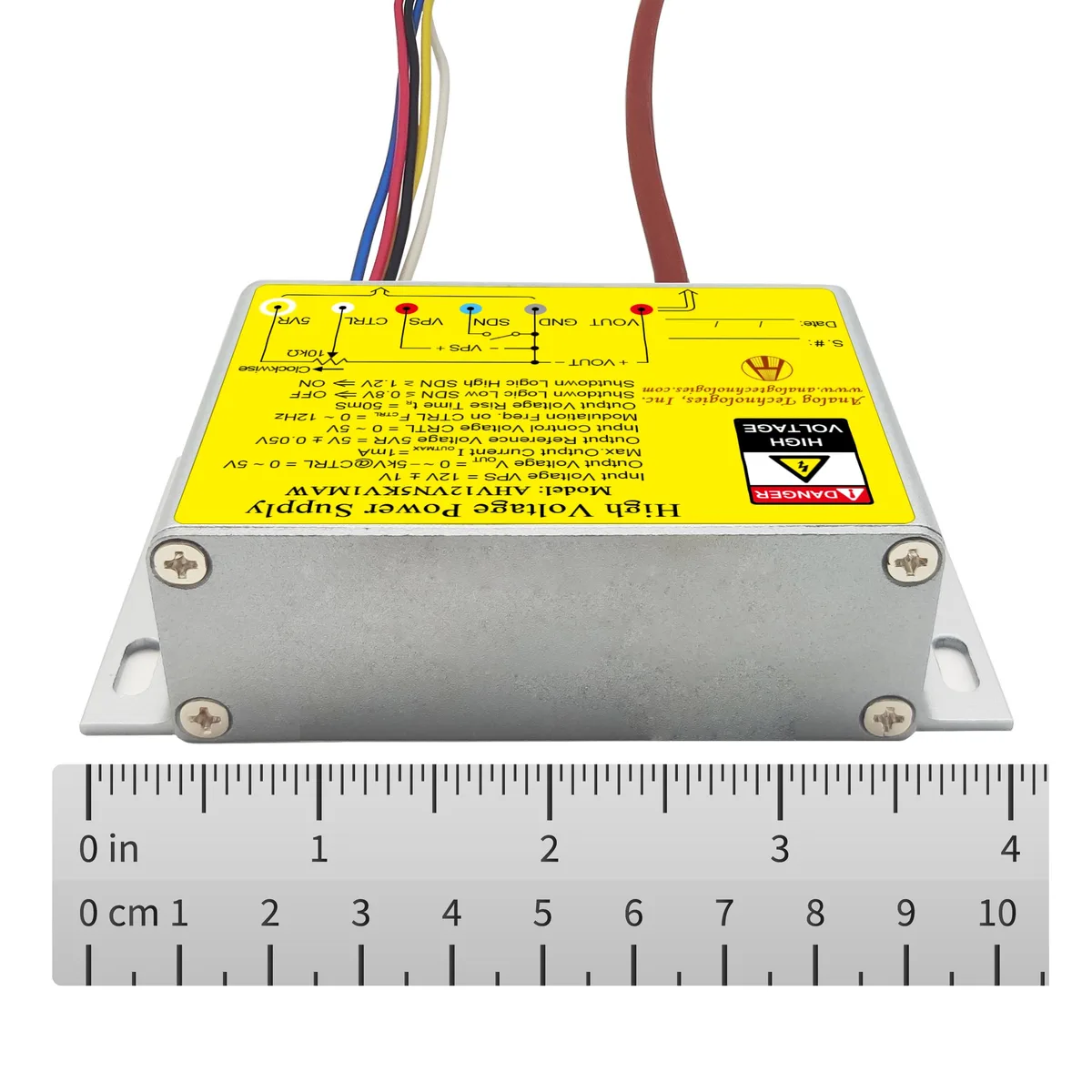 Analog Technologies, Inc. Analog Technologies, Inc. AHV12VN5KV1MAW HV DC-DC Power Supply Module 12VDC Input -5KV Output 1mA — product photo