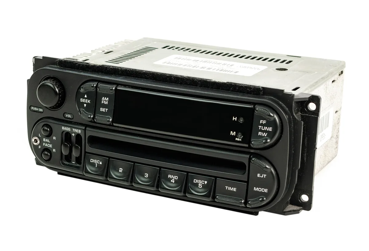 1 Factory Radio 1 Factory Radio P05064354 AM/FM CD Receiver with Aux Input — Slider RBK — product photo