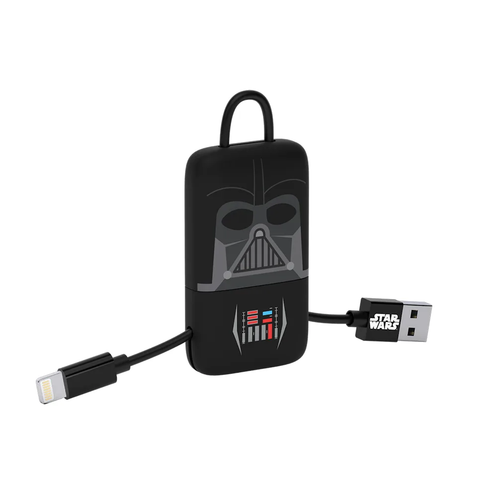 tribe-tech tribe-tech CLR30701 Star Wars TLJ Darth Vader KeyLine Lightning USB cable 22cm — product photo