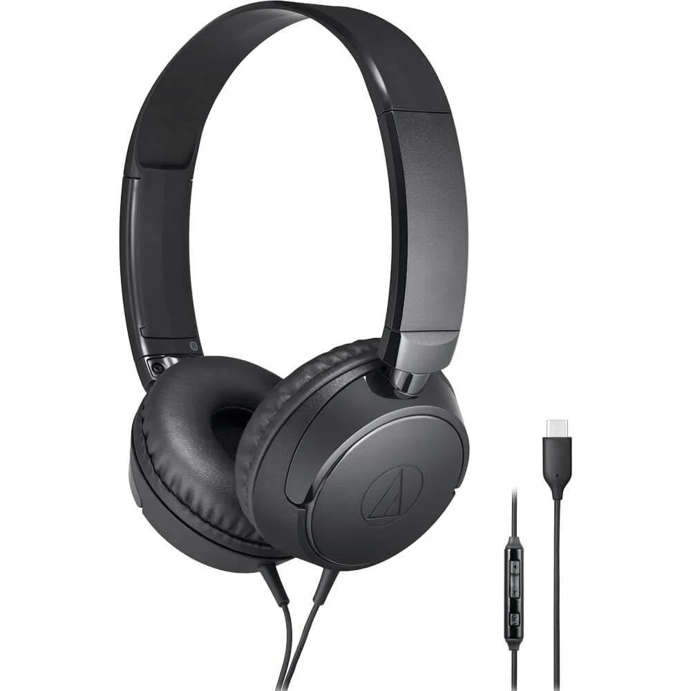 Audio-Technica Audio-Technica ATH-S120C USB-C On-Ear Headphones Black — product photo