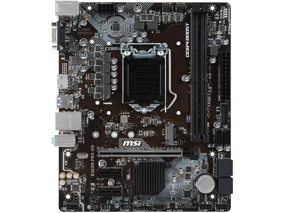 MSI MSI PRO B360M PRO-VH Intel motherboard — product photo